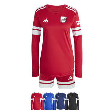 14er Set Squadra 25 Langarmtrikot + Short Damen inkl. Druck