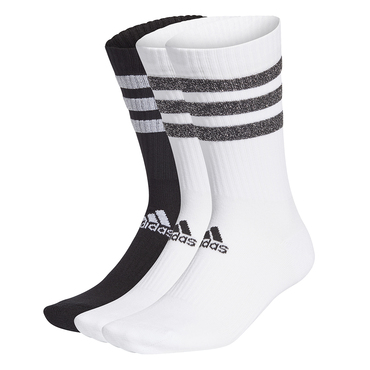 GLAM 3-STREIFEN CUSHIONED SPORT CREW SOCKEN, 3 PAAR