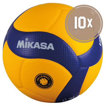 10ER BALLPAKET VOLLEYBALL V200W-VBL OFFICIAL (DVV1)