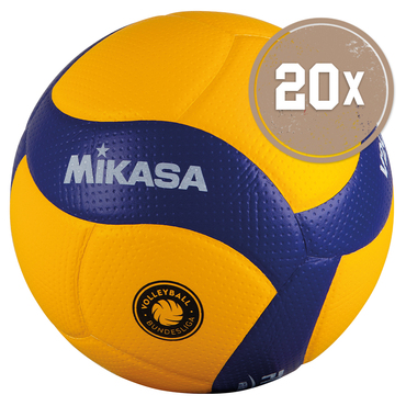 20ER BALLPAKET VOLLEYBALL V200W-VBL OFFICIAL (DVV1)