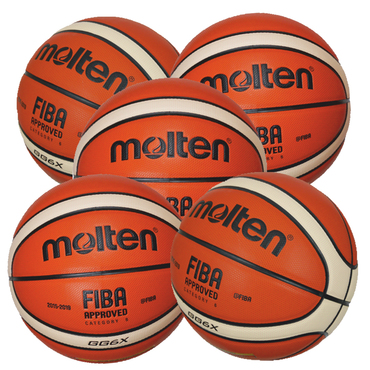 BGG6X Basketball Größe 6 - 5er Ballpaket