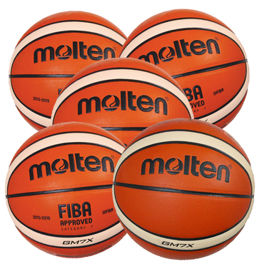 BGM7X Basketball Größe 7 - 5er Ballpaket