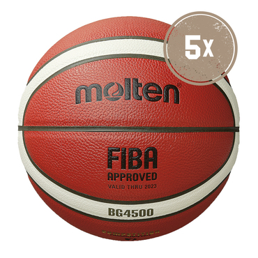 Molten B7G4500-DBB Basketball Größe 7 - 5er Ballpaket